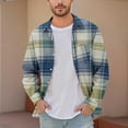 thumbnail image 1 of FDGIU Men's Flannel Shirt 2025 - Long Sleeve Button Down Plaid, Soft Fall Winter Casual Top, 1 of 5