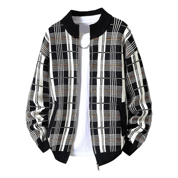 FDGIU Men's Flannel Shirt 2025 - Long Sleeve Button Down Plaid, Soft Fall Winter Casual Top