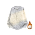 thumbnail image 1 of FDGIU Men's Fleece Hoodie 2025 - Oversized Pullover Sweatshirt with Pockets, Heavyweight Fall Streetwear, 1 of 7