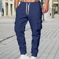 thumbnail image 1 of FDGIU Men's Fleece Joggers Sweatpants - Winter Warm Loose Fit Pants with Pockets, Outdoor Running Hiking Trousers, 1 of 5