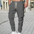 thumbnail image 1 of FDGIU Men's Fleece Joggers Sweatpants - Winter Warm Loose Fit Pants with Pockets, Outdoor Running Hiking Trousers, 1 of 5