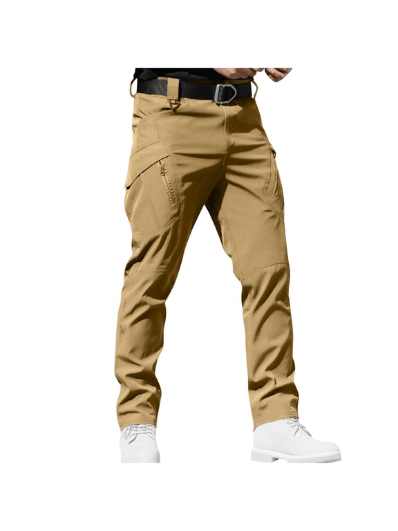 Men's Flex Work Pants - Stretch Utility Cargo Pants with Durable Stretch Construction, Lightweight for Outdoor & Hiking