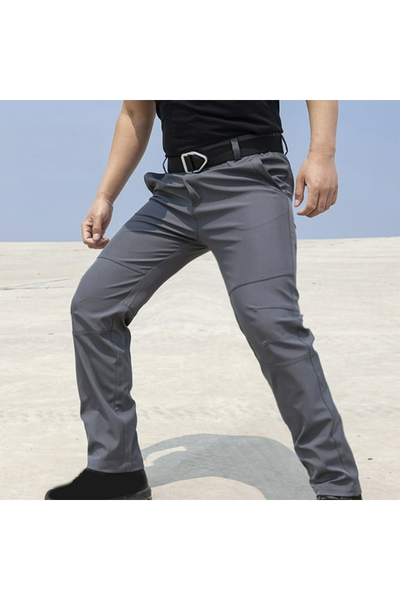 Men's Flex Work Pants - Stretch Utility Cargo Pants with Durable Stretch Construction, Lightweight for Outdoor & Hiking