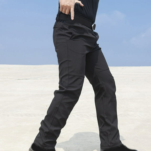 FDGIU Men's Flex Work Pants - Stretch Utility Cargo Pants with Durable Stretch Construction, Lightweight for Outdoor & Hiking