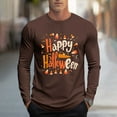 thumbnail image 1 of FDGIU Men's Halloween Graphic Tees Men Fashion Casual Print Sports Long Sleeves Round-Neck Blouses Shirts Casual Shirts, 1 of 5