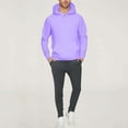 thumbnail image 1 of FDGIU Men's Oversized Fleece Hoodie - Long Sleeve Sweatshirt, 2025 Fall Winter Casual Wear, 1 of 7