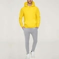 thumbnail image 1 of FDGIU Men's Oversized Fleece Hoodie - Long Sleeve Sweatshirt, 2025 Fall Winter Casual Wear, 1 of 7