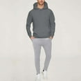 thumbnail image 1 of FDGIU Men's Oversized Fleece Hoodie - Long Sleeve Sweatshirt, 2025 Fall Winter Casual Wear, 1 of 7