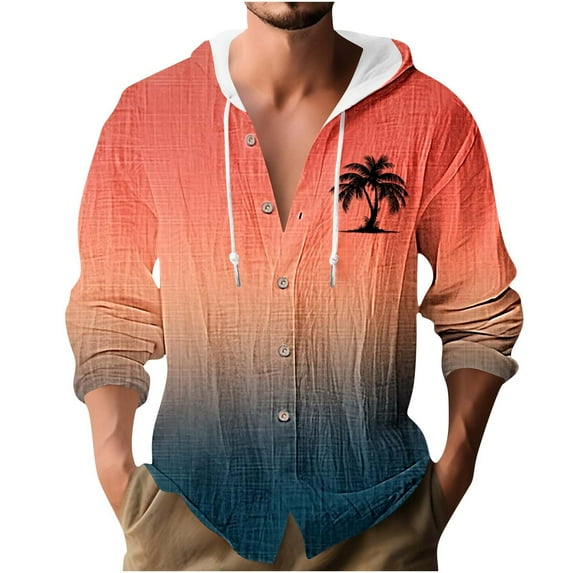 FDGIU Men's Oversized Hooded Sweatshirt - 2025 Fall Fashion Athleisure, Breathable Long Sleeve Pullover for Gym/Casual Wear, Loose Fit Streetwear