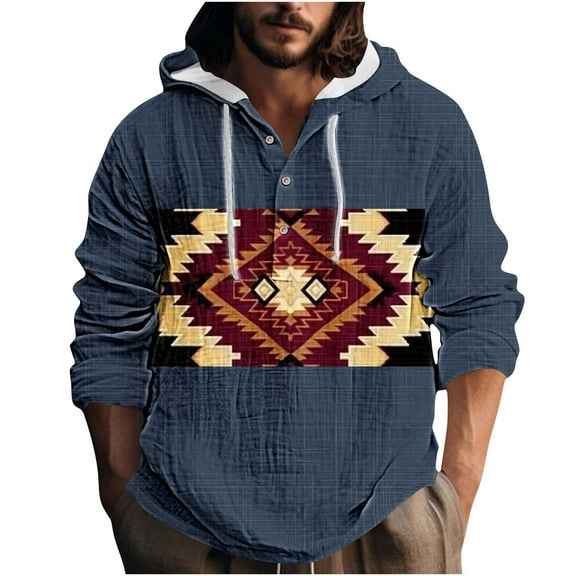 FDGIU Men's Oversized Hooded Sweatshirt - 2025 Fall Fashion Athleisure, Breathable Long Sleeve Pullover for Gym/Casual Wear, Loose Fit Streetwear