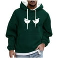 thumbnail image 1 of FDGIU Men's Oversized Hooded Sweatshirt - 2025 Fall Fashion Athleisure, Breathable Long Sleeve Pullover for Gym/Casual Wear, Loose Fit Streetwear, 1 of 5