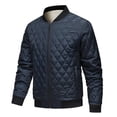 thumbnail image 1 of FDGIU Men's Puffer Jacket - Stand Collar Winter Thickened Quilted Parka, Warm Lightweight Cold Weather Coat, Multiple Colors, 1 of 2