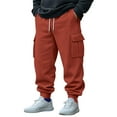 thumbnail image 1 of FDGIU Men's Relaxed Fit Cargo Joggers - Drawstring Stretch Waist Pants for Workout, Hiking, 1 of 7
