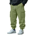 thumbnail image 1 of FDGIU Men's Relaxed Fit Cargo Joggers - Drawstring Stretch Waist Pants for Workout, Hiking, 1 of 7