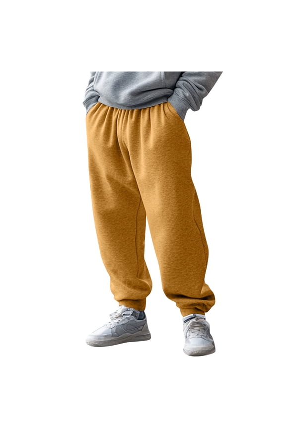Men's Relaxed Fit Soft Jogger Sweatpants - Drawstring Waist with Pockets, Athletic Casual Style