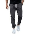 thumbnail image 1 of FDGIU Men's Sweatpants Drawstring Joggers‌ - Casual Workout Athletic Pants with Pockets, 1 of 7