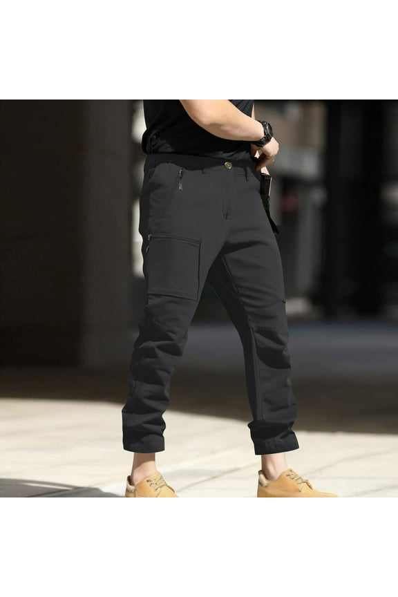 Men's Tactical Cargo Pants Fall 2025 - Lightweight Stretch Work Pants with Multi-Pockets, Outdoor Hiking Jogger Pants