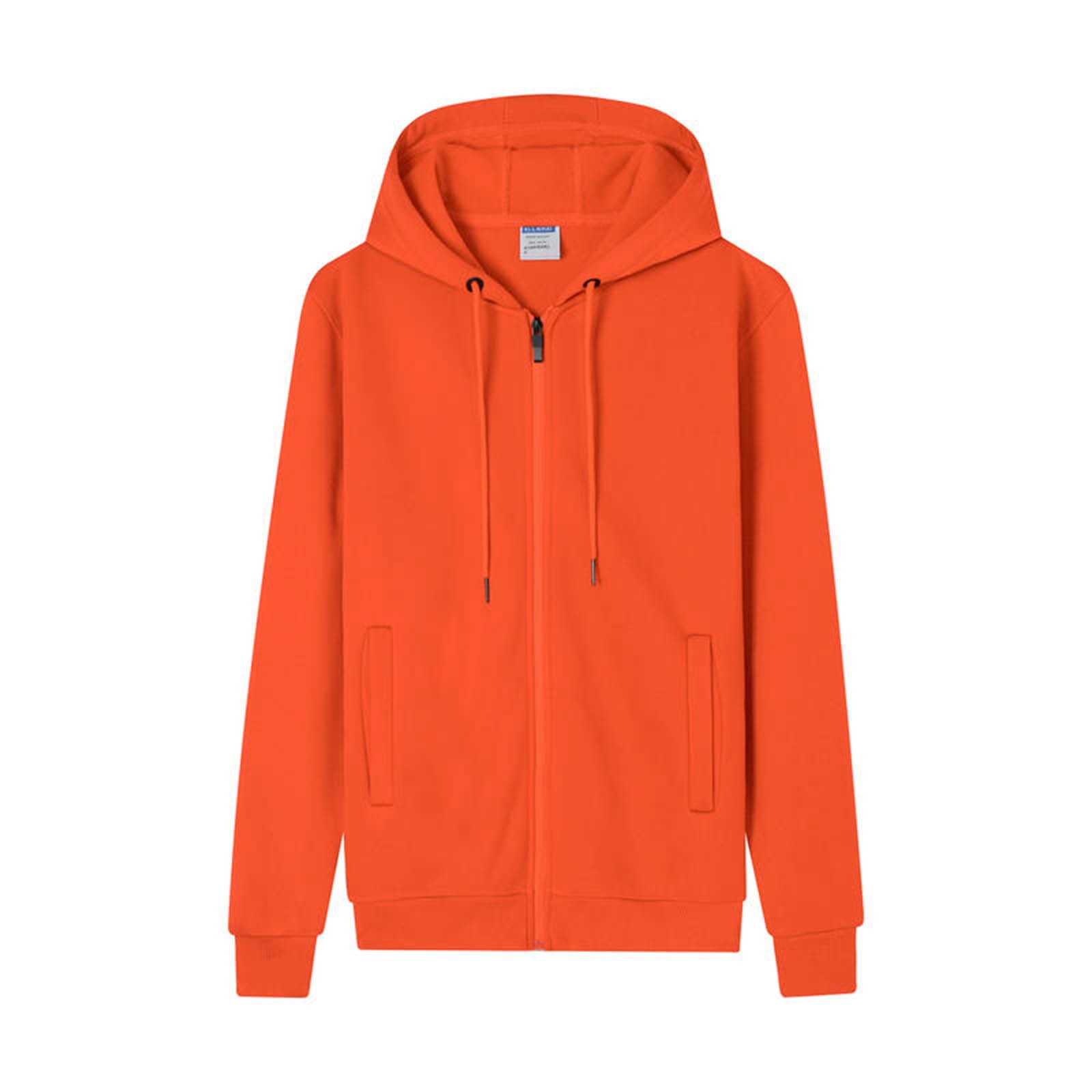 Warm Mens Fleece Hooded Sweatshirt with Big Pocket main image 0