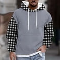 thumbnail image 1 of FDGIU Men's Thermal Fleece Hoodie - Winter Pullover Sweatshirt with Drawstring Hood and Kangaroo Pocket, Slim Fit Long Sleeve for Casual/Sports, 1 of 5