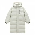 thumbnail image 1 of FDGIU Men's Winter Puffer Jacket - Hood Windproof Thermal Long Coat for Cold Weather, 1 of 2