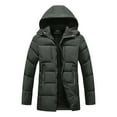 thumbnail image 1 of FDGIU Men's Winter Puffer Jacket - Hood Windproof Thermal Long Coat for Cold Weather, 1 of 3