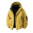 thumbnail image 1 of FDGIU Men's Winter Puffer Jacket - Hood Windproof Thermal Long Coat for Cold Weather, 1 of 3