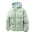 thumbnail image 1 of FDGIU Men's Winter Puffer Jacket - Hood Windproof Thermal Long Coat for Cold Weather, 1 of 3