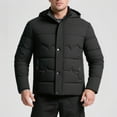 thumbnail image 1 of FDGIU Men's Winter Puffer Jacket - Hood Windproof Thermal Long Coat for Cold Weather, 1 of 7