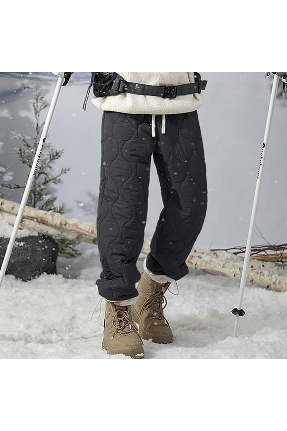 Men's Winter Warm Fleece Lined Joggers - Sweatpants with Pockets, Sports Running Hiking Active Pants