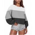thumbnail image 1 of ‌FDGIU Oversized Sweatshirt for Women - Fuzzy Fleece Crewneck Long Sleeve Pullover, 2025 Casual Fall Fashion, 1 of 5
