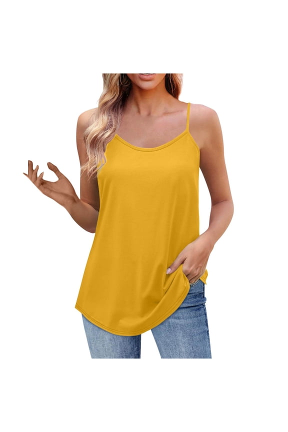 Plus Size Women's 2025 Summer Boho Floral Tank Tops - Adjustable Spaghetti Strap Cami Blouse, Loose Fit Tunic for Vacation Beach Style