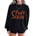 thumbnail image 1 of FDGIU Spooky Season Cute Ghost Graphic Women's Halloween Sweatshirt Oversized Crewneck Pullover Long Sleeve Casual Top Halloween Shirts for Women, 1 of 3