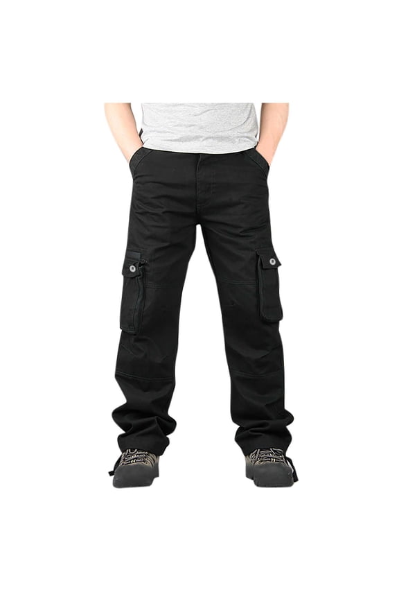 Summer Linen Pants for Men - Elastic Waist Straight Leg Beach Pants, Loose Fit Casual Trousers with Drawstring, Lightweight Breathable Suit Pants