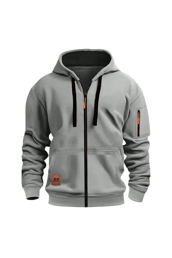 Tactical Hoodies for Men - Quarter Zip Pullover Hoodie, Fleece Lined Workout Sweatshirt with Pockets, Vintage Casual Gym Hooded Cargo Top for Fall Fashion