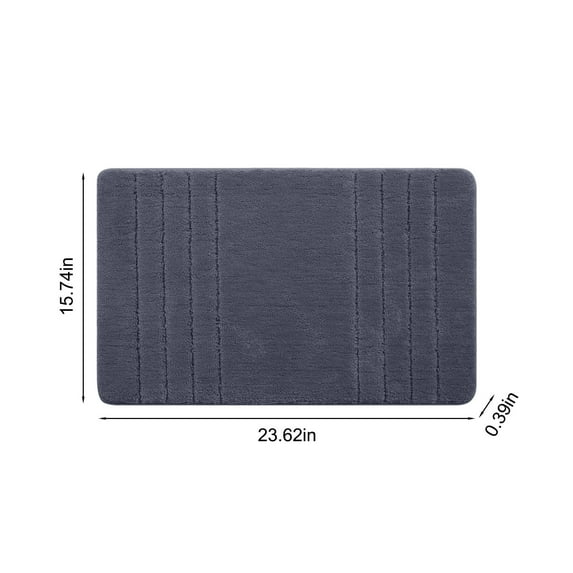 FDGIU Toilet Mats Anti - Slip Floor Mat Set - Durable, Absorbent, Stylish & Safe for Bathroom & Kitchen;Memory Foam Bath Mat Set