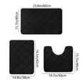 thumbnail image 1 of FDGIU Toilet Mats Anti - Slip Floor Mat Set - Durable, Absorbent, Stylish & Safe for Bathroom & Kitchen;Memory Foam Bath Mat Set, 1 of 7