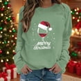 thumbnail image 1 of ‌FDGIU Trendy 2025 Women's Xmas Sweater – Funny Print Long Sleeve Pullover, Winter Casual Tunic‌, 1 of 4