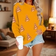 thumbnail image 1 of ‌FDGIU Trendy 2025 Women's Xmas Sweater – Funny Print Long Sleeve Pullover, Winter Casual Tunic‌, 1 of 4