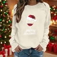 thumbnail image 1 of ‌FDGIU Trendy 2025 Women's Xmas Sweater – Funny Print Long Sleeve Pullover, Winter Casual Tunic‌, 1 of 4