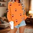 thumbnail image 1 of ‌FDGIU Trendy 2025 Women's Xmas Sweater – Funny Print Long Sleeve Pullover, Winter Casual Tunic‌, 1 of 4