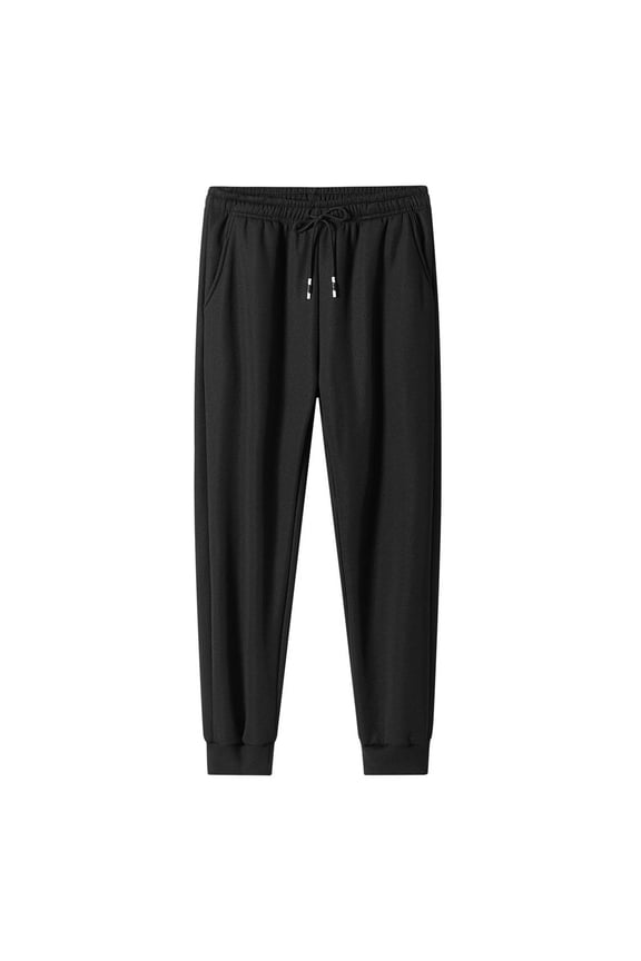 Trousers Plus Velvet Man Solid Color Lamb Wool Fleecing Intensification Trousers Warm Pajama Pants Heavyweight Fleece Cargo Pants
