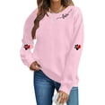 thumbnail image 1 of FDGIU ‌Valentine's Day Shirt Women, Heart Print Long Sleeve T-Shirt with Crew Neck for Valentine's Outfit & Casual Wear, 1 of 6