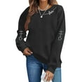 thumbnail image 1 of FDGIU ‌Valentine's Day Shirt Women, Heart Print Long Sleeve T-Shirt with Crew Neck for Valentine's Outfit & Casual Wear, 1 of 6