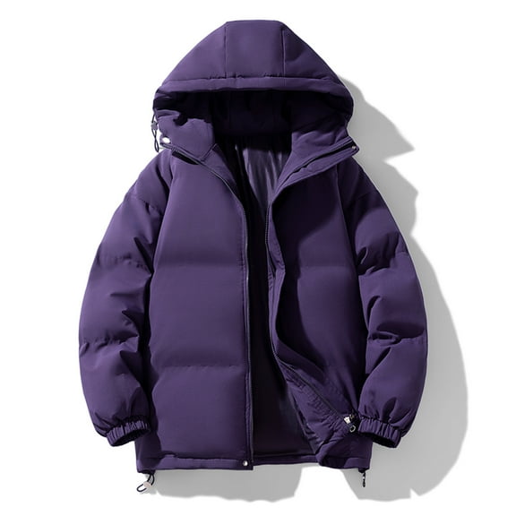 FDGIU Winter Jackets for Women Insulated Coat Woman Casual Faddish Solid Long Sleeves Zipper Hooded Outwear Sports Coat Jacket