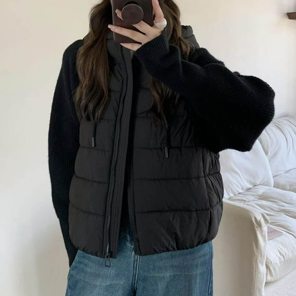 FDGIU Winter Women's Long Lightweight Puffer Jacket, Hooded Warm Insulated Long Sleeve Coat for Everyday