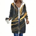 thumbnail image 1 of FDGIU Women's 2025 Long Hoodies - Full Zip Tunic Sweatshirt with Pockets, Trendy Fall Casual Outerwear, Open Front Cardigan Style, 1 of 6