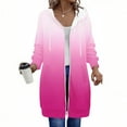thumbnail image 1 of FDGIU Women's 2025 Long Hoodies - Full Zip Tunic Sweatshirt with Pockets, Trendy Fall Casual Outerwear, Open Front Cardigan Style, 1 of 6