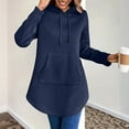 thumbnail image 1 of FDGIU Women's 2025 Oversized Hoodie Dress - Long Sleeve Tunic Sweatshirt with Pockets, Soft Fleece Fall Winter Clothes, 1 of 7