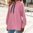 thumbnail image 1 of FDGIU Women's 2025 Oversized Hoodie Dress - Long Sleeve Tunic Sweatshirt with Pockets, Soft Fleece Fall Winter Clothes, 1 of 7