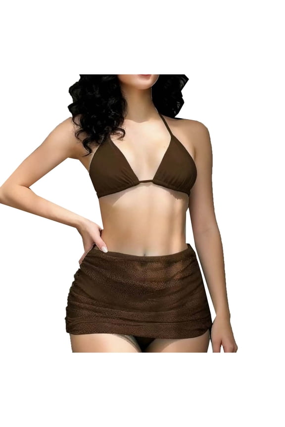 Women's Bikini Set - Sporty Racerback Self Tie Two Piece Swimwear Bathing Suit